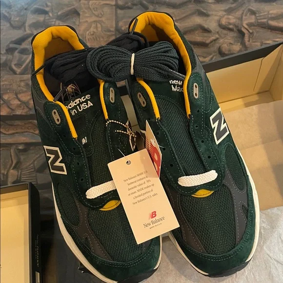 Aime Leon Dore x New Balance 993 Men's Sneakers in Mulberry Green. New in box. - Picture 2 of 6